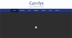 Desktop Screenshot of curalys-advocaten.be